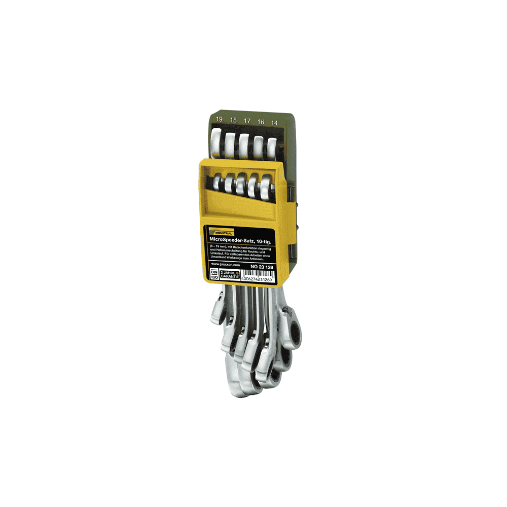 Proxxon MICRO-Speeder-Satz mit Klapphalter, 8 - 19 mm, 10-teilig