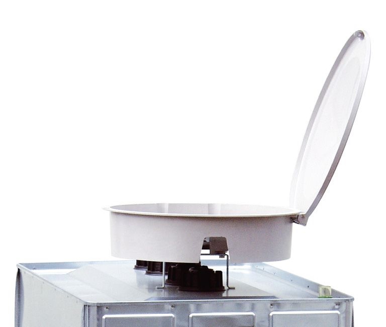 GFK-Einfüllschale mit Deckel - Zubehör für UNI- und MULTI-Tank