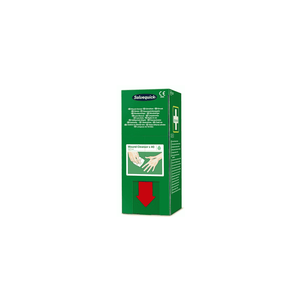Wundreiniger Salvequick, Cederroth 3227, Refill, Packung à 40 Stück