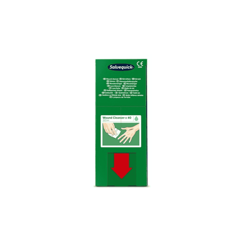 Wundreiniger Salvequick, Cederroth 3227, Refill, Packung à 40 Stück