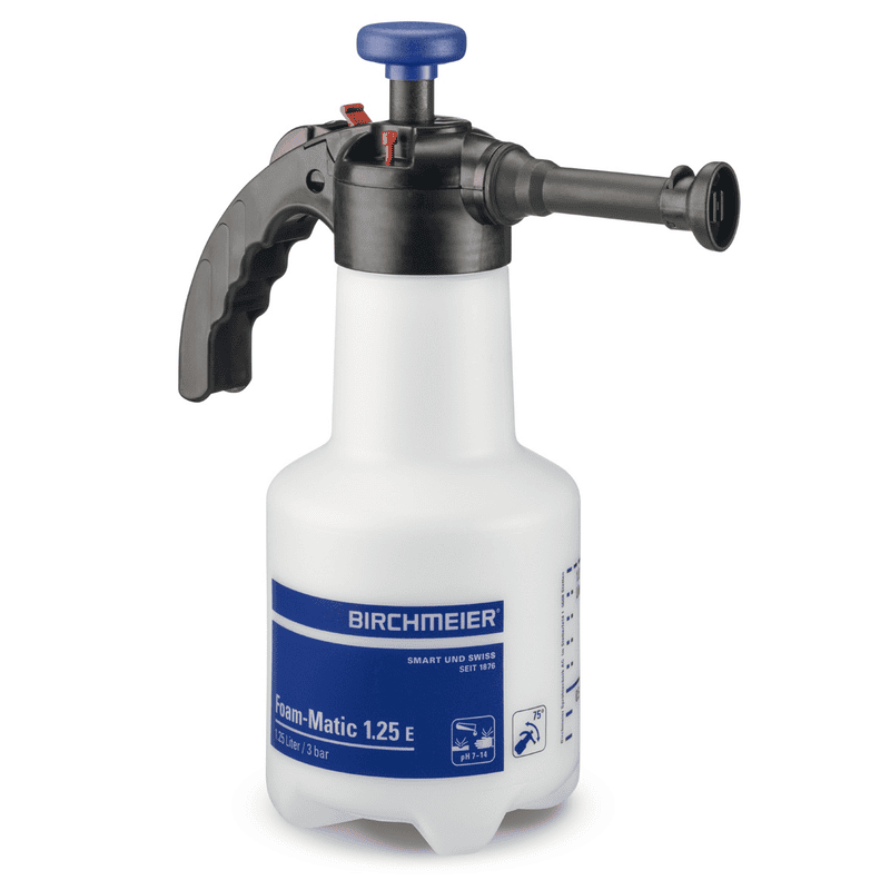 Birchmeier Druckspeicher-Schaumgerät Foam-Matic 1.25 E / 75° für Laugen, Füllmenge 1.25 l