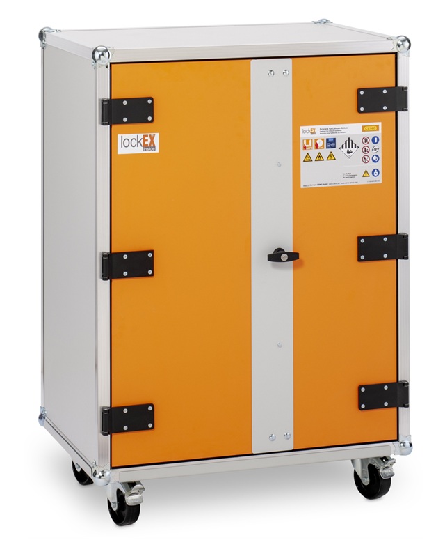 Cemo Akku-Lagerschrank 8/10 LockEX 2.0, zur Lagerung von Lithium-Batterien