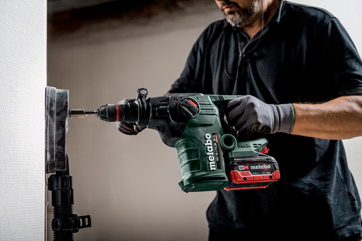 Metabo Akku-Kombihammer KH 18 LTX BL 35 Q, 18 V mit Quick-Wechselfutter, in drei Ausführungen