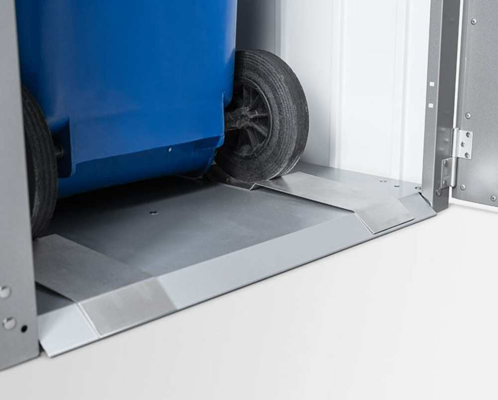 Modulare Mülltonnenbox ALEX®, diverse Farben, 800 x 880 x 1290 mm