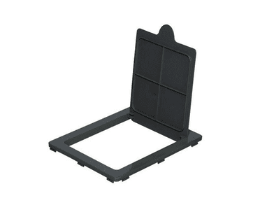 FLEXI Ouverture avec couvercle rabattable pour poubelle de 60 l / 80 l, gris