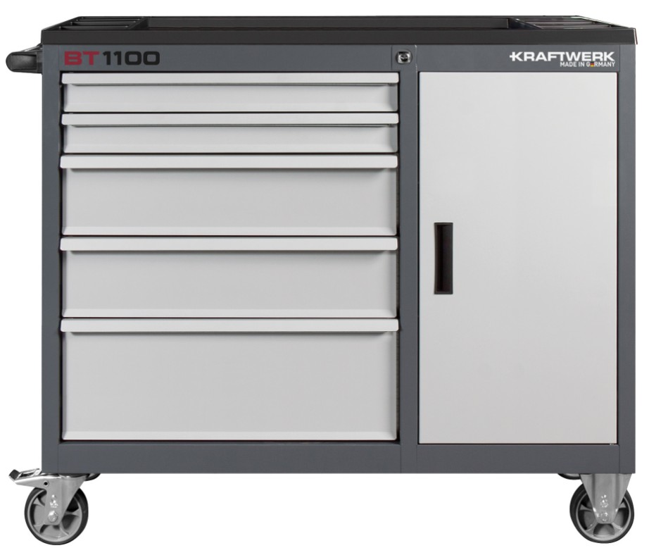 KRAFTWERK Chariot d'atelier BT1100 60/40 avec armoire, vide, en différentes versions