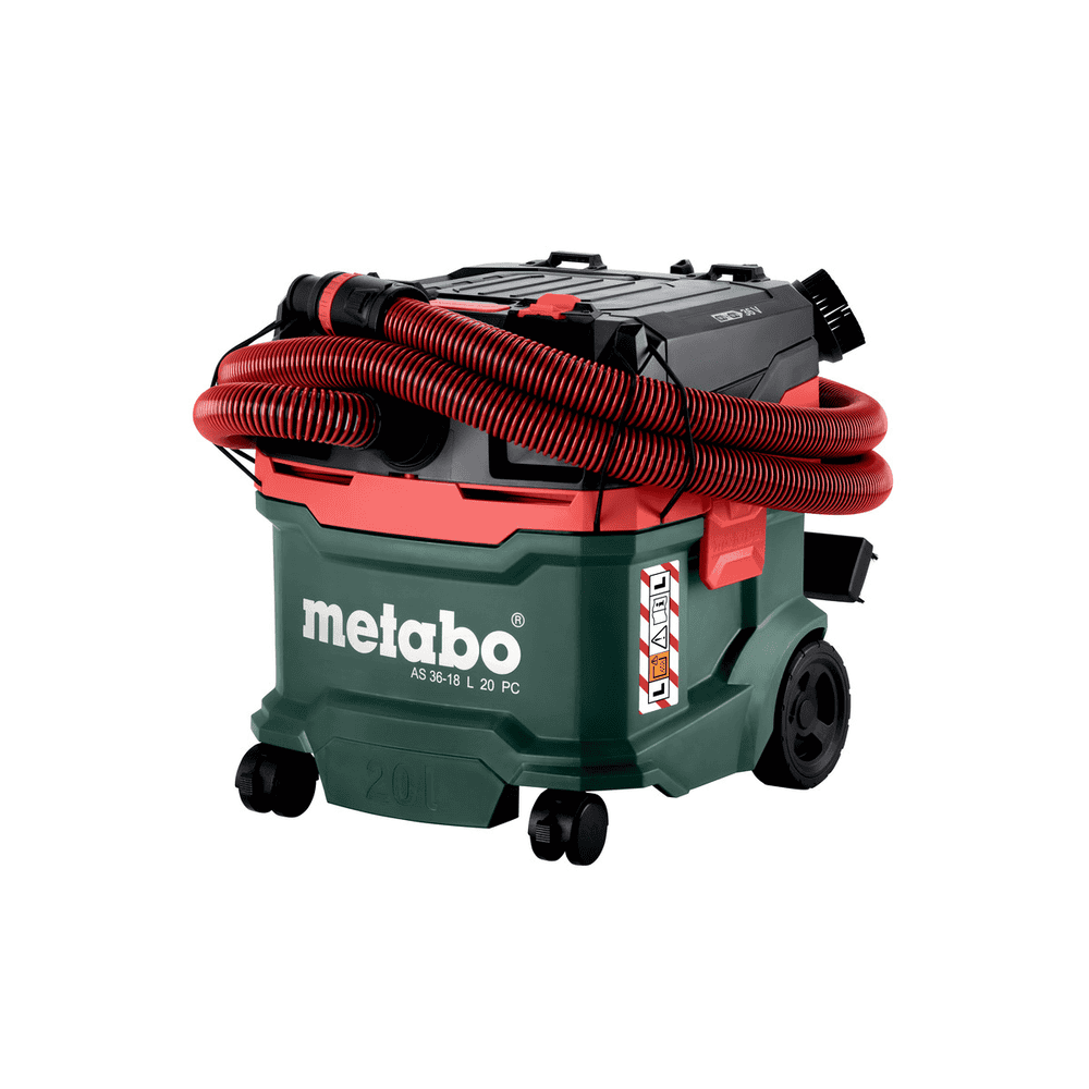 Metabo Akku-Sauger AS 36-18 L 20 PC, 18 V mit manueller Filterabreinigung