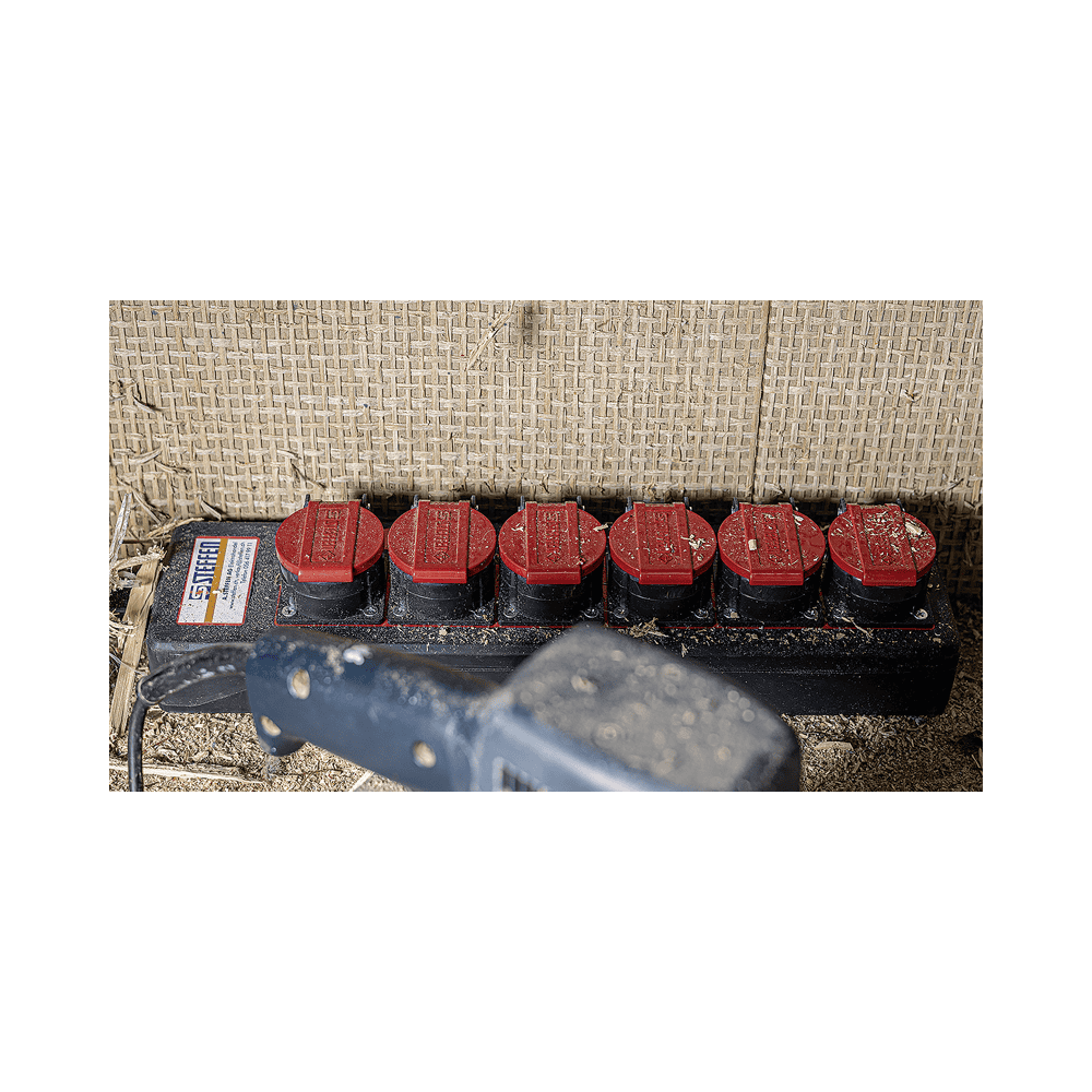Steffen Multiprise PROFESSIONAL, prises de courant T25, 16 A, GdV 5 x 2.5mm², IP55, noir/rouge, différents versions