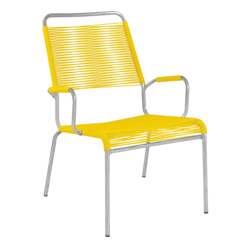 Schaffner Salon Fauteuil spaghetti RIGI avec accoudoirs, en diverses couleurs