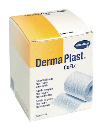 Bande de fixation DermaPlast CoFix, blanche, 60 mm x 4 m