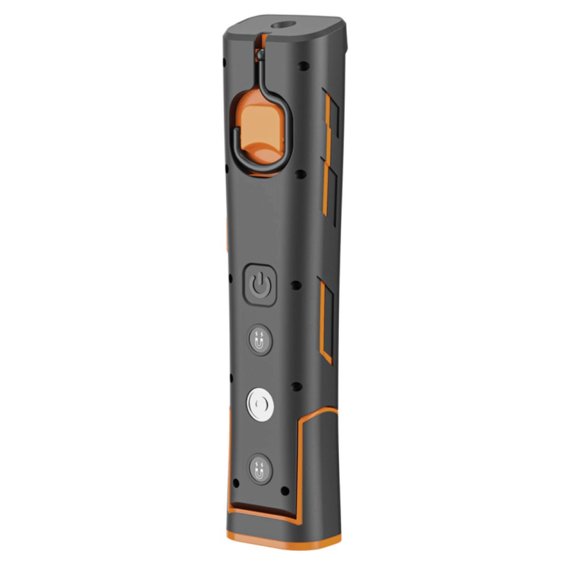 Steffen LED Akku-Arbeitsleuchte 10 W, 1'000 + 180 lm, 5700 K, 180° drehbar, IP65, schwarz/orange