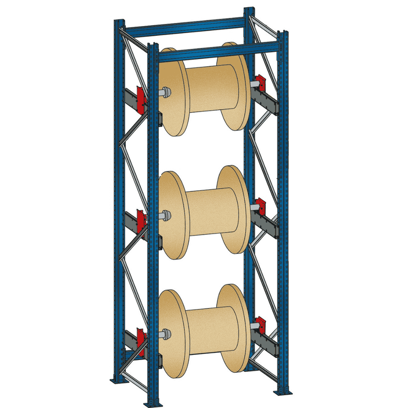 Schulte Kabeltrommel-Regal BlockRoll System für schwere Belastungen