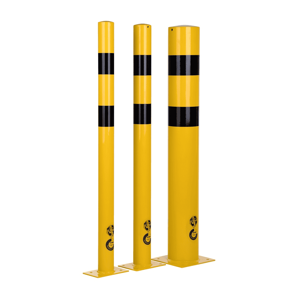 Rammschutzpoller aus Stahl, zum Aufdübeln - Durchmesser 76 mm
