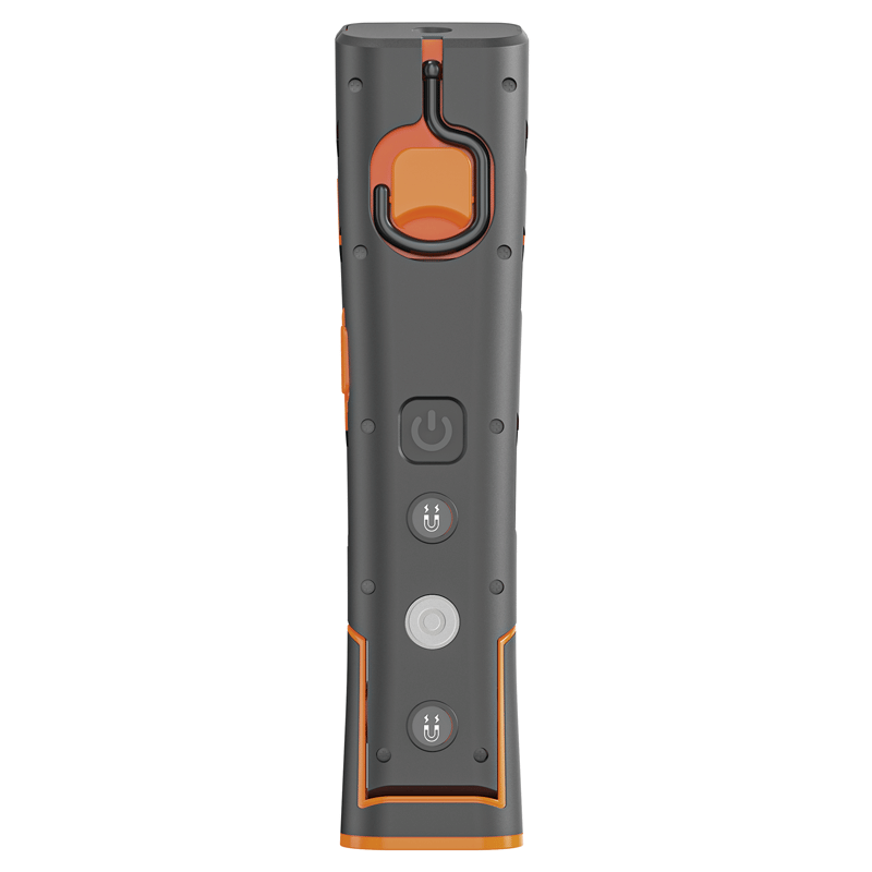 Steffen LED Akku-Arbeitsleuchte 10 W, 1'000 + 180 lm, 5700 K, 180° drehbar, IP65, schwarz/orange