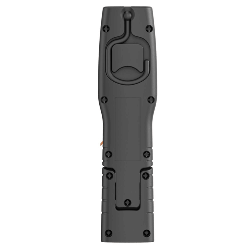 Steffen LED Akku-Handleuchte 2.5 W, 250 + 70 lm, 5700 K, 180° drehbar, IP20, schwarz/orange