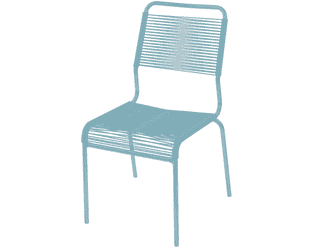 Schaffner RIGI Chaise de jardin spaghetti, galvanisée et revêtue par poudre, en diverses exécutions