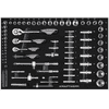 KRAFTWERK BT700 Werkstattwagen, 8 Schubladen, BASIC, inkl. Werkzeug, 351-teilig, BxTxH 719 x 474 x 1000 mm
