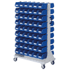 Bedrunka+Hirth chariot avec 108 bacs à bec, l x p x h 1000 x 500 x 1580 mm