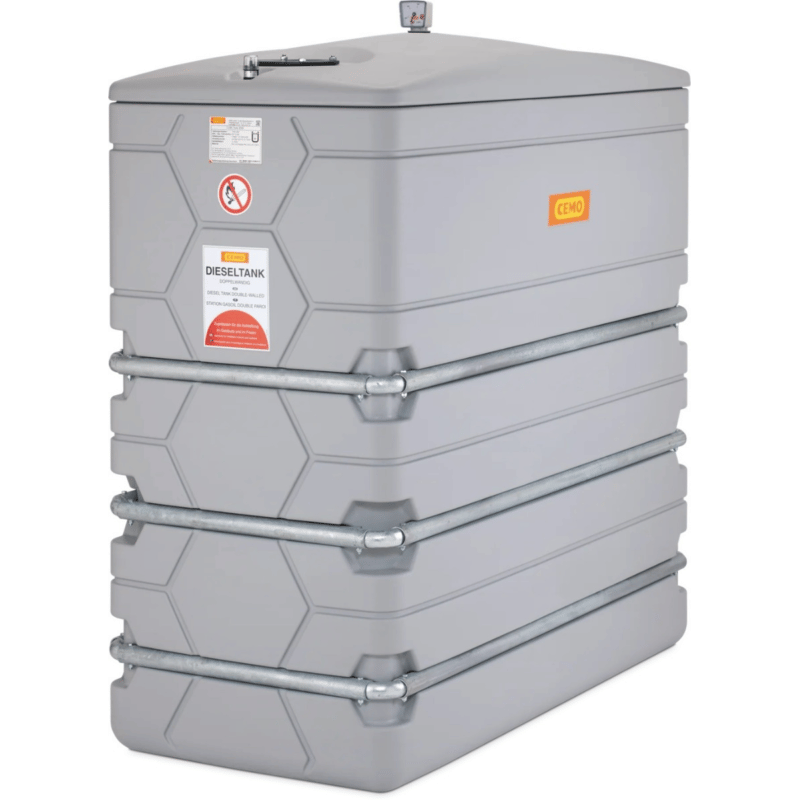 CEMO CUBE Heizöltank 2000 l mit Domdeckel, Outdoor mit Zulassung für die Schweiz