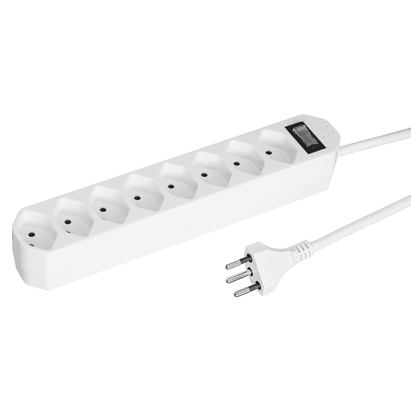 Steffen Steckdosenleiste COMPACT, T13 Steckdosen, mit Schalter, 10 A, IP20, 1.5 m Kabel, diverse Ausführungen