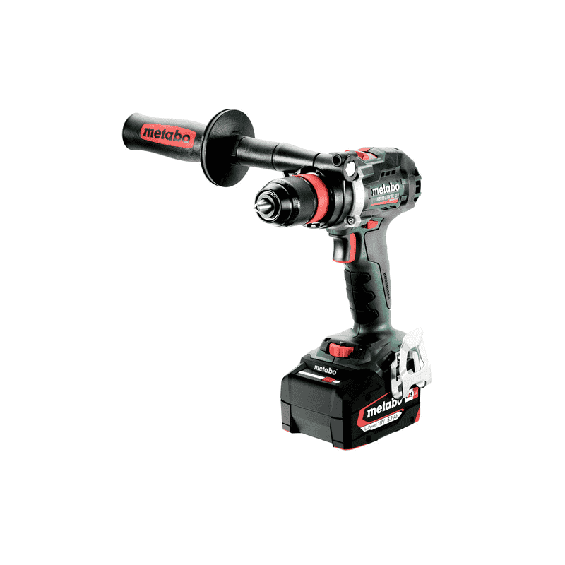 Metabo Perceuse-visseuse à batterie BS 18 LTX BL Q I, avec 2x batteries Li-Power (18 V / 5.2 Ah), chargeur ASC 55 et metaBOX 145 L