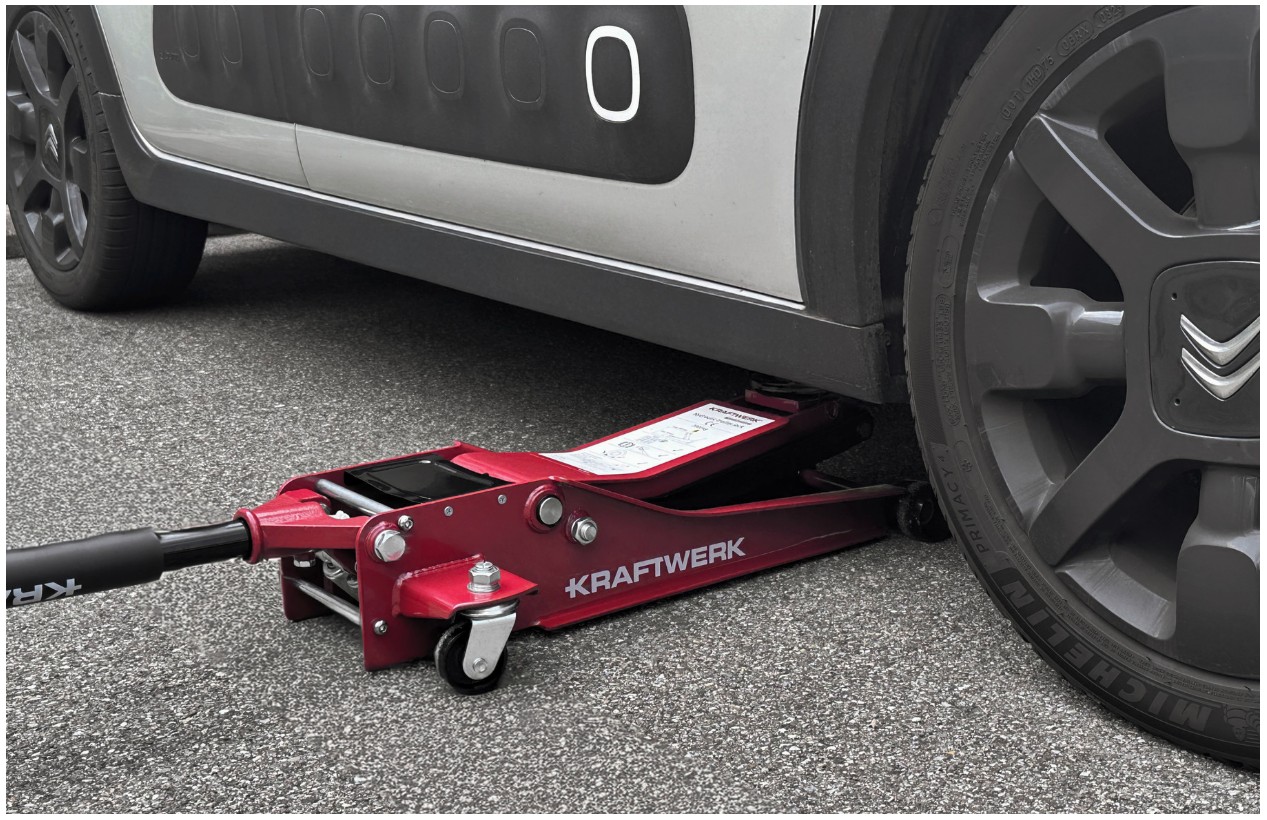 KRAFTWERK PRO LINE Garagen-Wagenheber, 2000 kg, extra flach