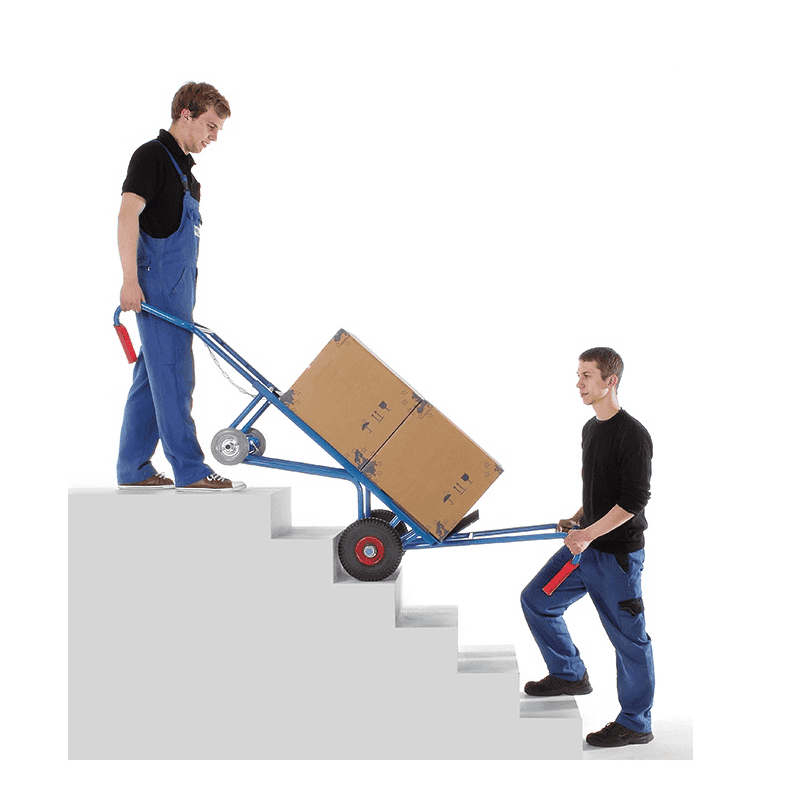 Fetra Diable pour appareils complet avec roues gonflables, capacité de charge 400 kg, LxH 700 x 1300 mm
