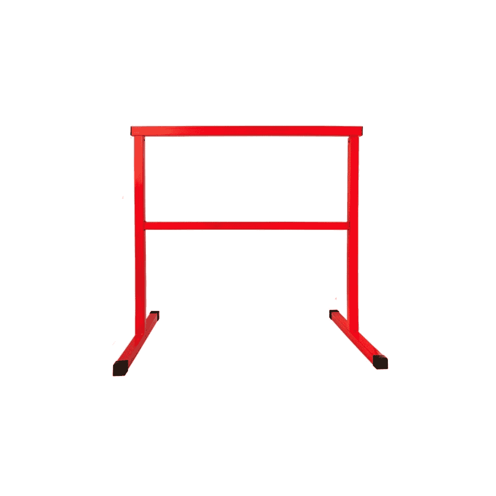 Tréteau de travail SIMPLEX rouge, capacité de charge 200 kg
