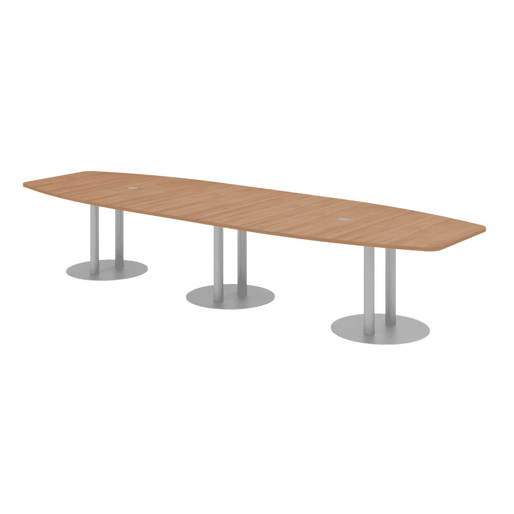 Table de conférence Beat avec pied en forme d'assiette, en divers modèles