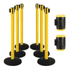 KRAFTWERK PRO LINE Absperrsystem Set, 8-teilig, 6 Absperrständer + 2 Gurtbandkassetten