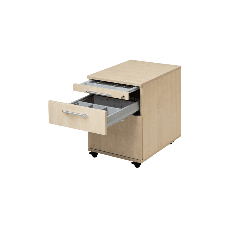 Schubladentrenner für Rollcontainer, 2er-Set in grau