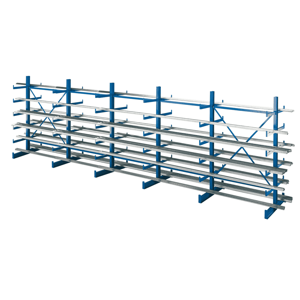 Schulte K-1000 Kragarmregal-Set, RAL 5010 enzianblau, in diversen Ausführungen
