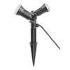 Steffen GardenLine Spot mit 2 x LED-Lampe 5W (10W), 800lm, 4000K, H05RN-F, 3 m Kabel
