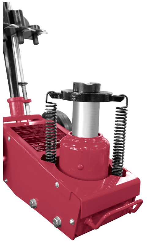 KRAFTWERK PRO LINE Hydropneumatischer Wagenheber mit 4 Stempelaufsätzen, 22 t