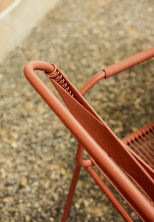 Schaffner Chaise de jardin Spaghetti Säntis avec accoudoirs, disponible en plusieurs versions