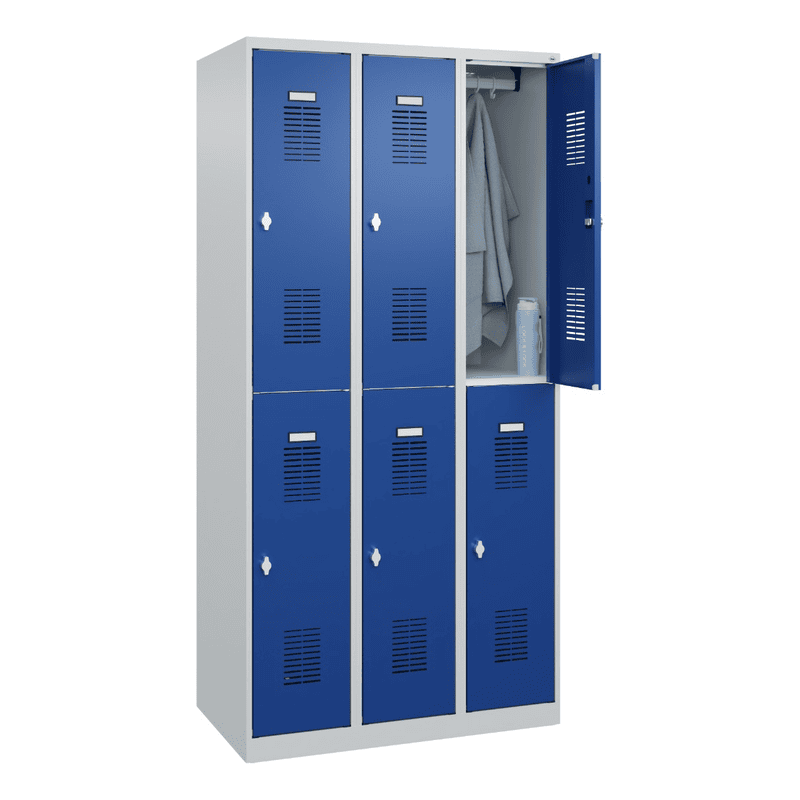 C+P Vestiaire Basis Plus à deux étages, h x l x p 1850 x 900 x 500 mm, en diverses versions