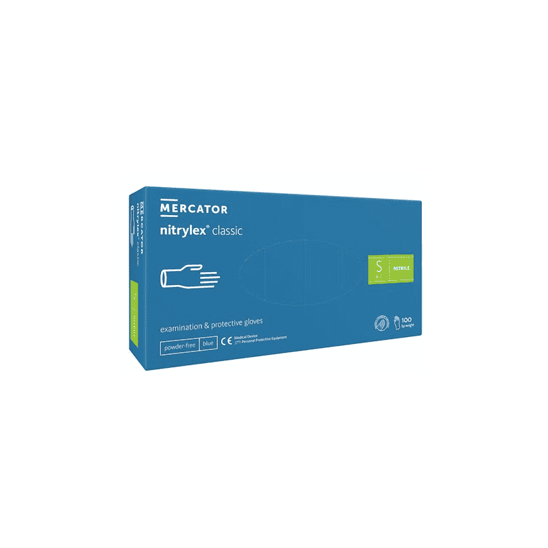 Nitril Einweghandschuhe NITRYLEX CLASSIC, Packung à 100 Stück, blau