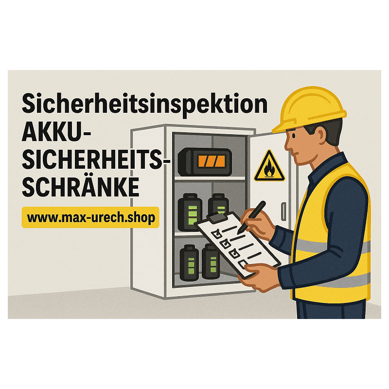 Sicherheitsprüfung für Akku-Lagerschrank - nach diversen Höhen