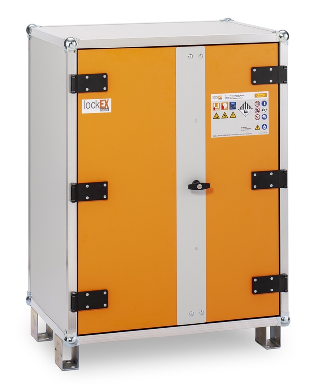 Cemo Akku-Lagerschrank 8/10 LockEX 2.0, zur Lagerung von Lithium-Batterien