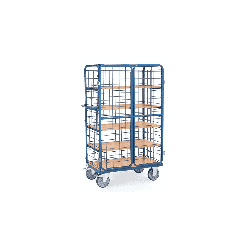Fetra Etagenwagen mit Flügeltüren, Tragkraft 600 kg, drei verschiedene Grössen