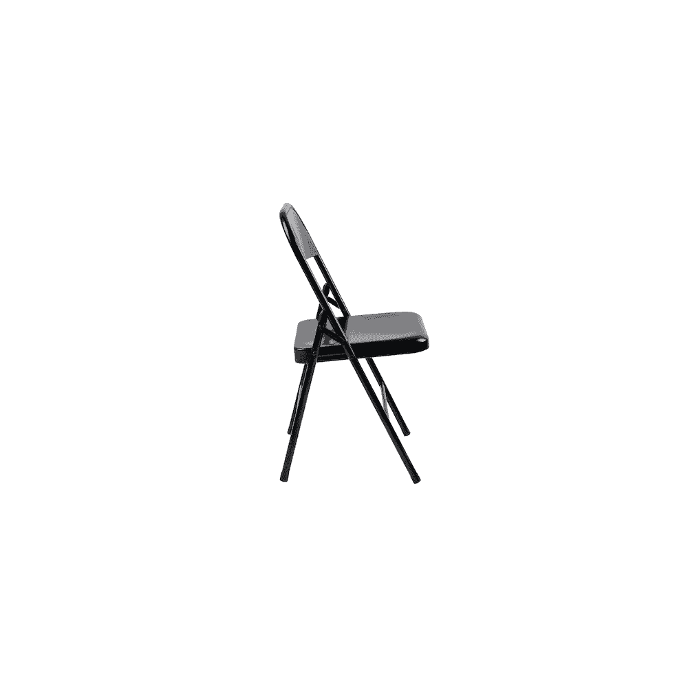 Chaise visiteur Arws F10 en métal, pliable, noire, lot de 4 pièces