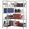 Schulte Fachboden-Eckregal, modulares Stecksystem, verzinkt oder RAL 7035
