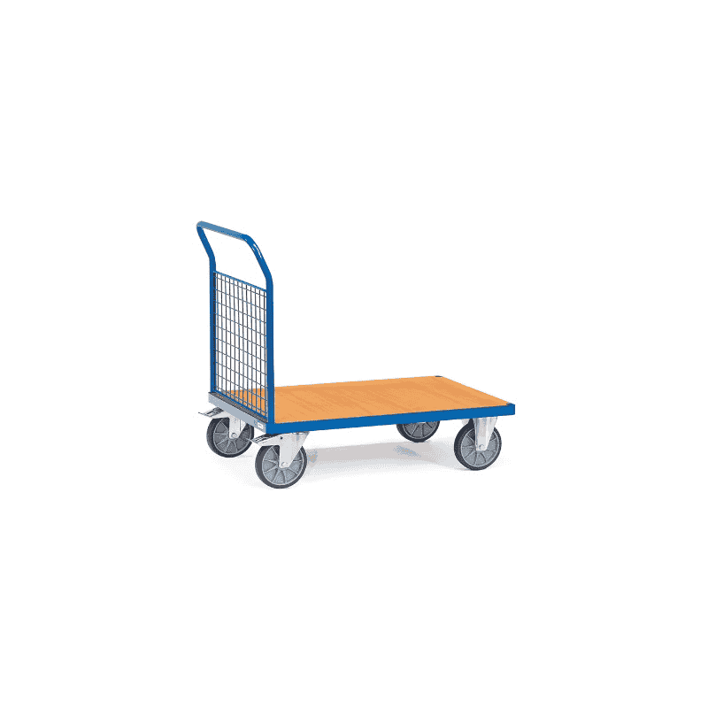 Fetra Stirnwandwagen, Tragkraft bis 600 kg, mit Stirnwand aus Drahtgitter