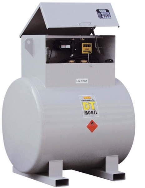 Station service diesel DT-Mobil couchée | capacité 980 - 3000 litres | autorisée pour le transport selon ADR