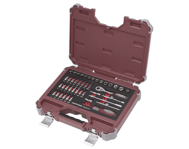 KRAFTWERK PRO LINE Steckschlüssel-Satz, 1/4", inkl. Werkzeug, 44-teilig
