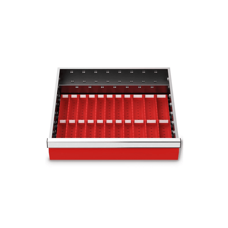 Muldenplatten-Set 29-teilig, R 18-16, Schubladennutzmass 450 x 400 mm, in 2 Blendenhöhen