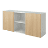 Buffet avec portes coulissantes Reuss, 2 hauteur des dossiers, 1600 x 420 x 748 mm, en divers décors
