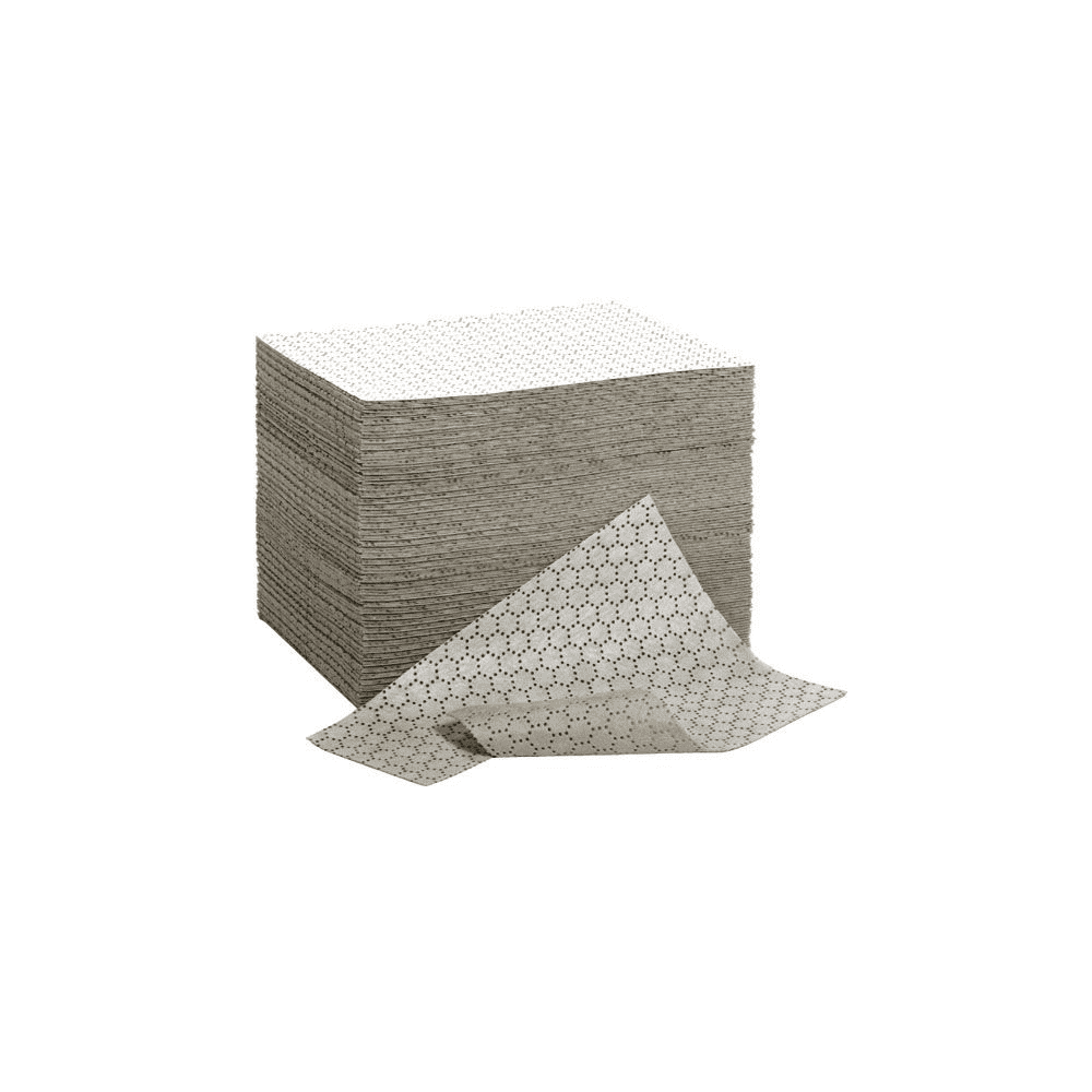 Cemsorb-Tücher Heavy weight, Universal - grau, perforiert, 40 x 50 cm, 100 Stk.