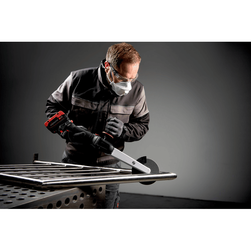 Metabo Meuleuse pour soudures d'angle à batterie KNSVB 18 LTX BL 150, 18 V (Solo), avec metaBOX 185 XL