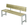 Planches-Banc de jardin quatre couleurs, avec ou sans dosserets